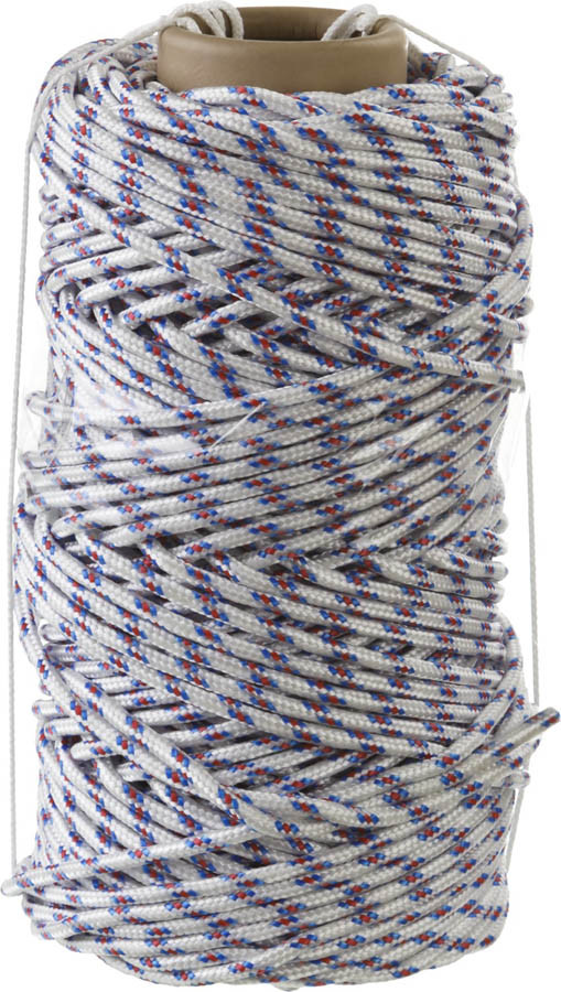 Фал плетёный полипропиленовый с сердечником, СИБИН, 100 м, 6 мм, 16-прядный, 320 кгс (50215-06) - фото 1 - id-p84277557