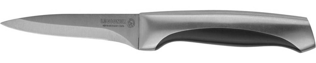 Нож овощной FERRATA, LEGIONER, 90 мм, рукоятка с металлическими вставками, нержавеющее лезвие (47948) - фото 1 - id-p84277568