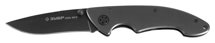 Нож складной СТРАЖ, ЗУБР, 190 мм/лезвие 82 мм, стальная рукоятка (47703_z01), фото 2