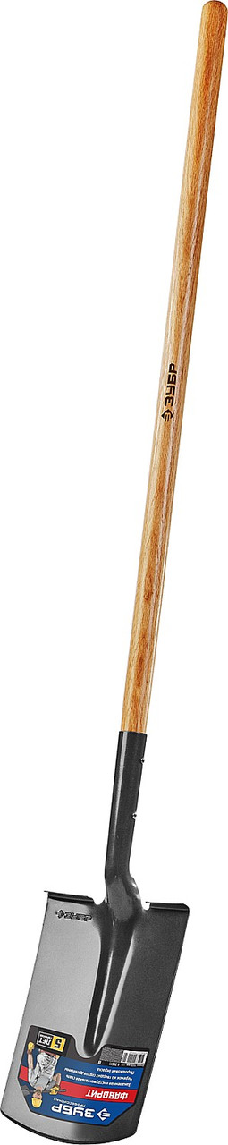 Лопата штыковая прямоугольная, ЗУБР, 310х215х1500, деревянный черенок (4-39511_z02) - фото 2 - id-p84277596