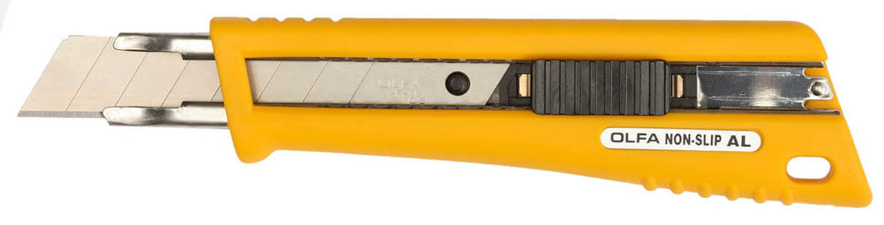 Нож с сегментированным лезвием OLFA 18 мм, со специальным покрытием, автофиксатор (OL-NL-AL)