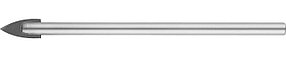 Сверло по стеклу и кафелю STAYER 5 мм, 2-х резцовый хвостовик цилиндрический (2986-05)