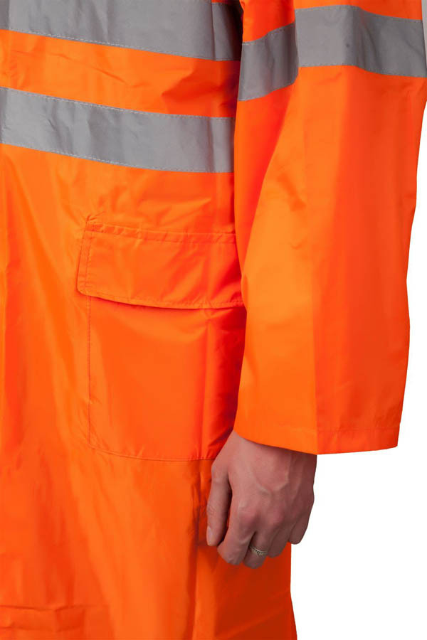 Плащ-дождевик ЗУБР, 56-58, размер оранжевый, светоотражающие полосы, серия "Профессионал" (11617-56) - фото 6 - id-p84278205