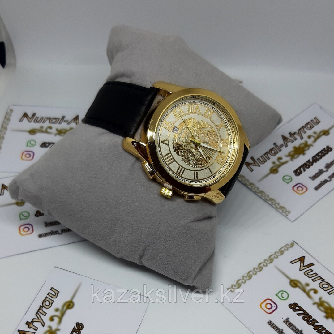 Портмоне мужской и ремень кожаный часы в наборе - фото 2 - id-p84289634