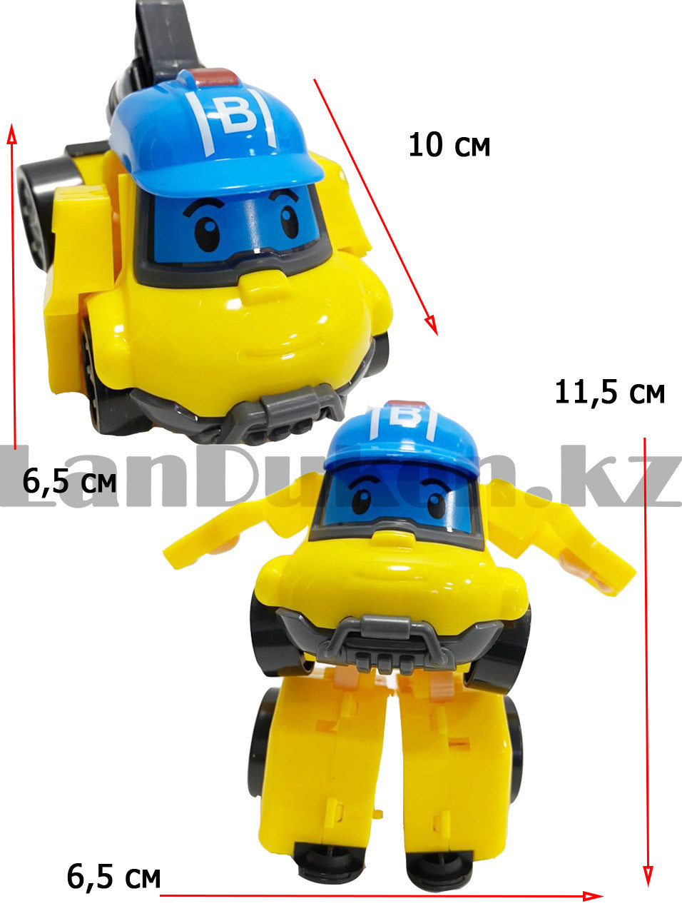 Трансформер игрушечный из серии Робокар Поли и его друзья для детей Баки 11,5 см - фото 3 - id-p84290335
