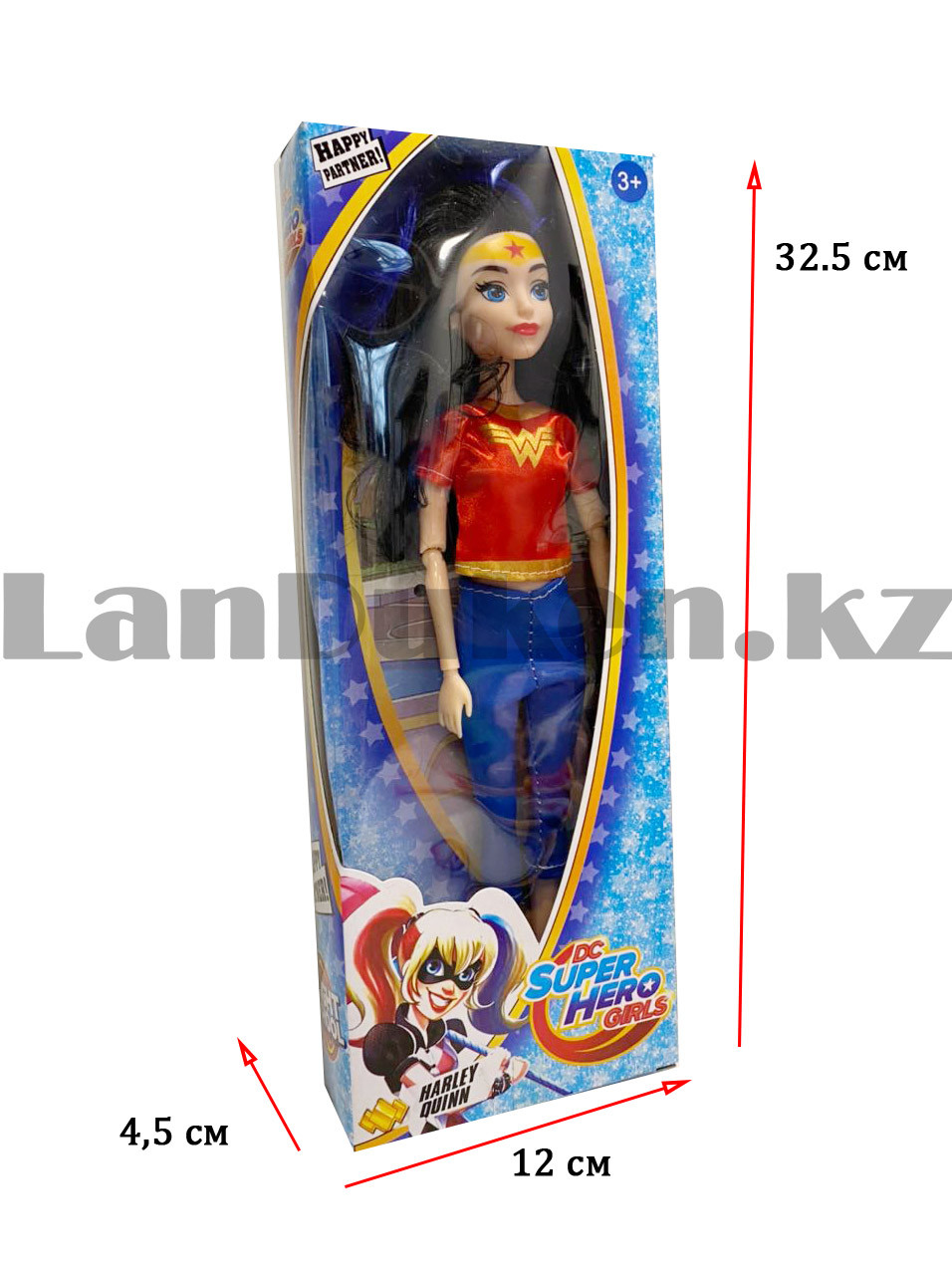 Кукла игрушечная детская Супер женщина Wonder women с подвижными ногами и руками 30 см - фото 2 - id-p84291390