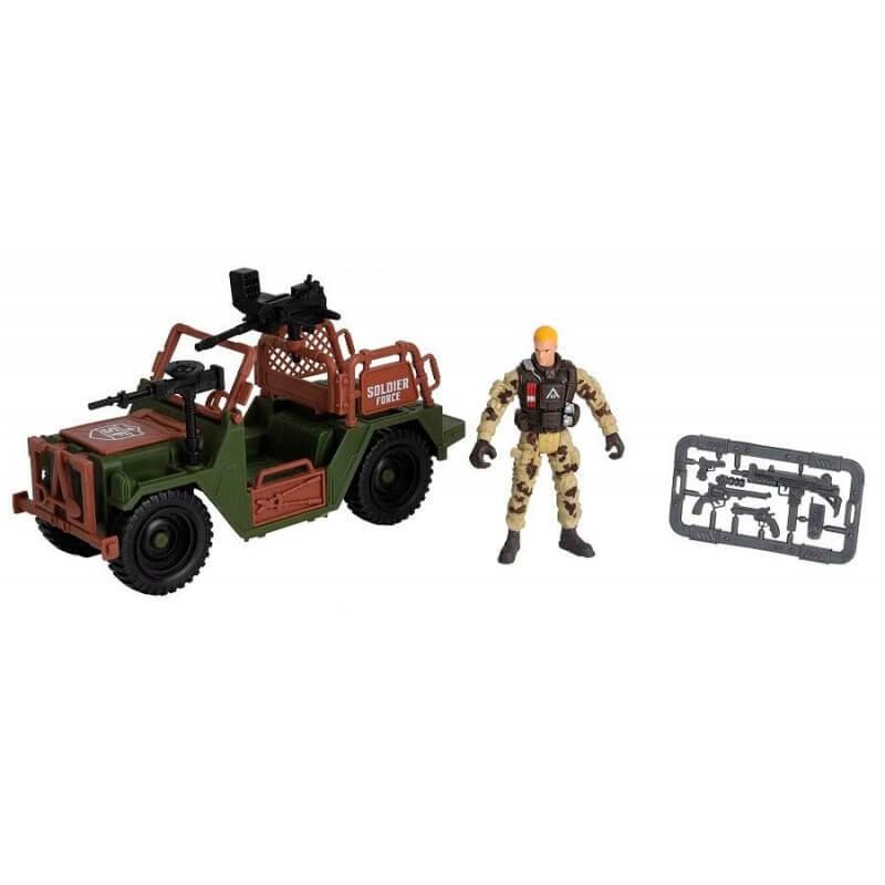 Игровой набор: Солдат на внедорожнике 545021 CHAP MEI