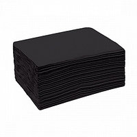 Полотенце одноразовое Спанлейс Черный бархат (35 х 70 см) белое (50 шт.) №3675