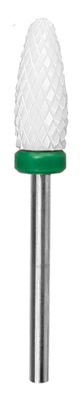 Фреза керамическая для маникюра С 3/32 Tirch Cylinder (С) (зелёная) №87047(2) - фото 1 - id-p84292464
