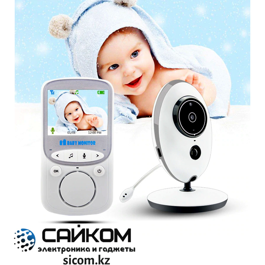 Видеоняня Baby Monitor VB 605 / Колыбельные мелодии / Двухсторонняя связь