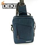 Рюкзак-сумка однолямочный с портом USB для зарядки устройств Dieke Compact #1262 (Черный), фото 2