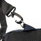 Рюкзак-сумка однолямочный с портом USB для зарядки устройств Dieke Compact #1262 (Черный), фото 5