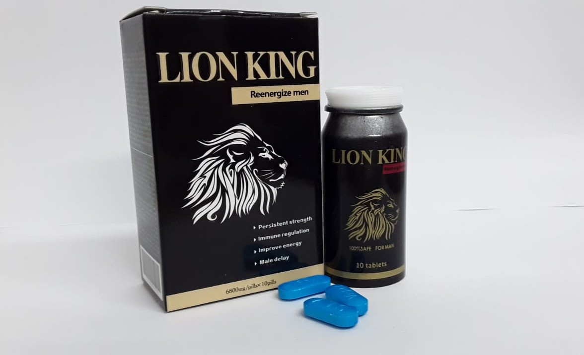 Lion king средство для повышения потенции, флакон 6800мг*10таблеток, 30гр