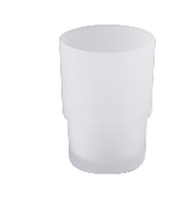 Стакан для зубной щетки, стеклянный, матовый, круглый 106