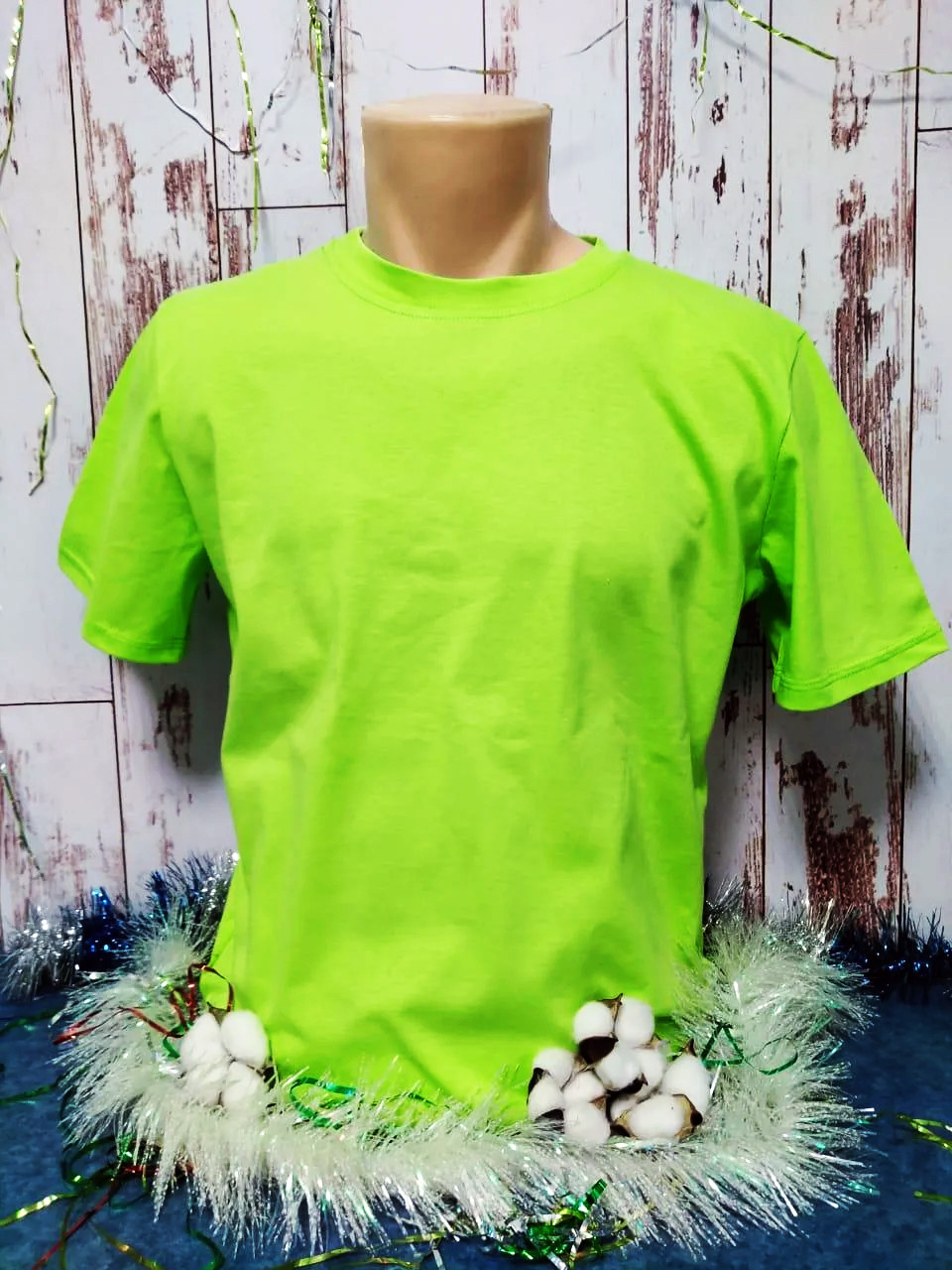Футболка Х/Б, (р-р: 36) "Fashion kid", ткань Россия, цвет: салатовый