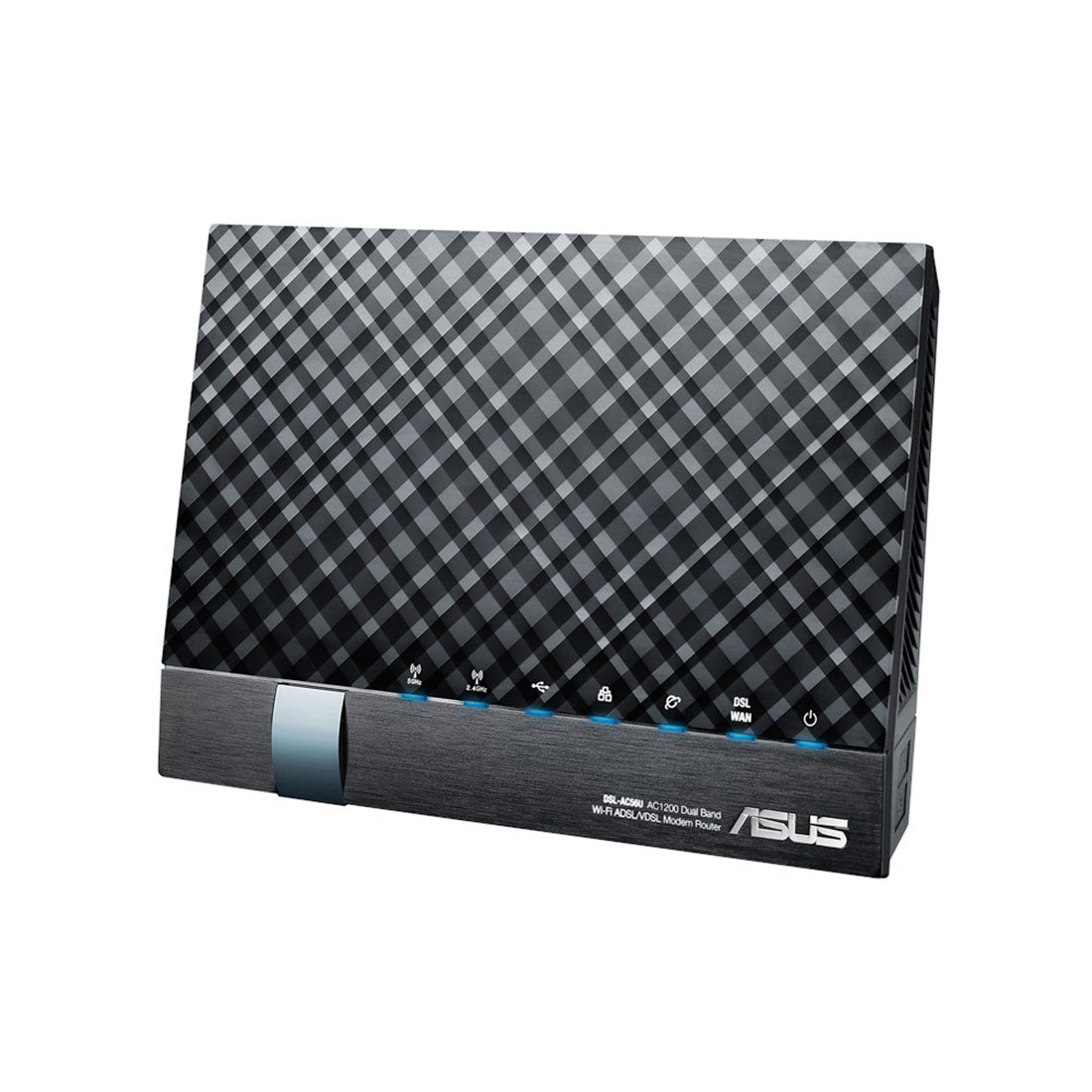 Модем, ASUS, DSL-AC56U, ADSL2+/VDSL2, 2.4/5 ГГц, 1200 Мбит/с, 20,5 dBm, 4х внутренних антенны