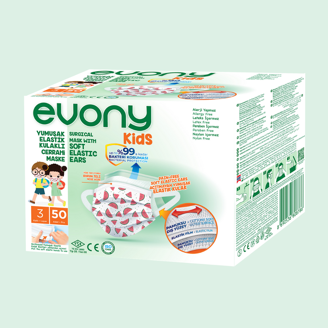 Детские Медицинские Маски EVONY 50 шт/уп