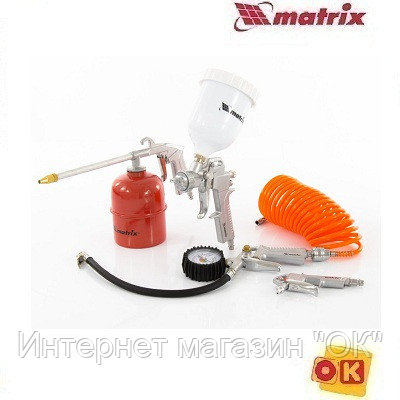 Набор пневмоинструмента, 5 предметов, MATRIX 57304, фото 2