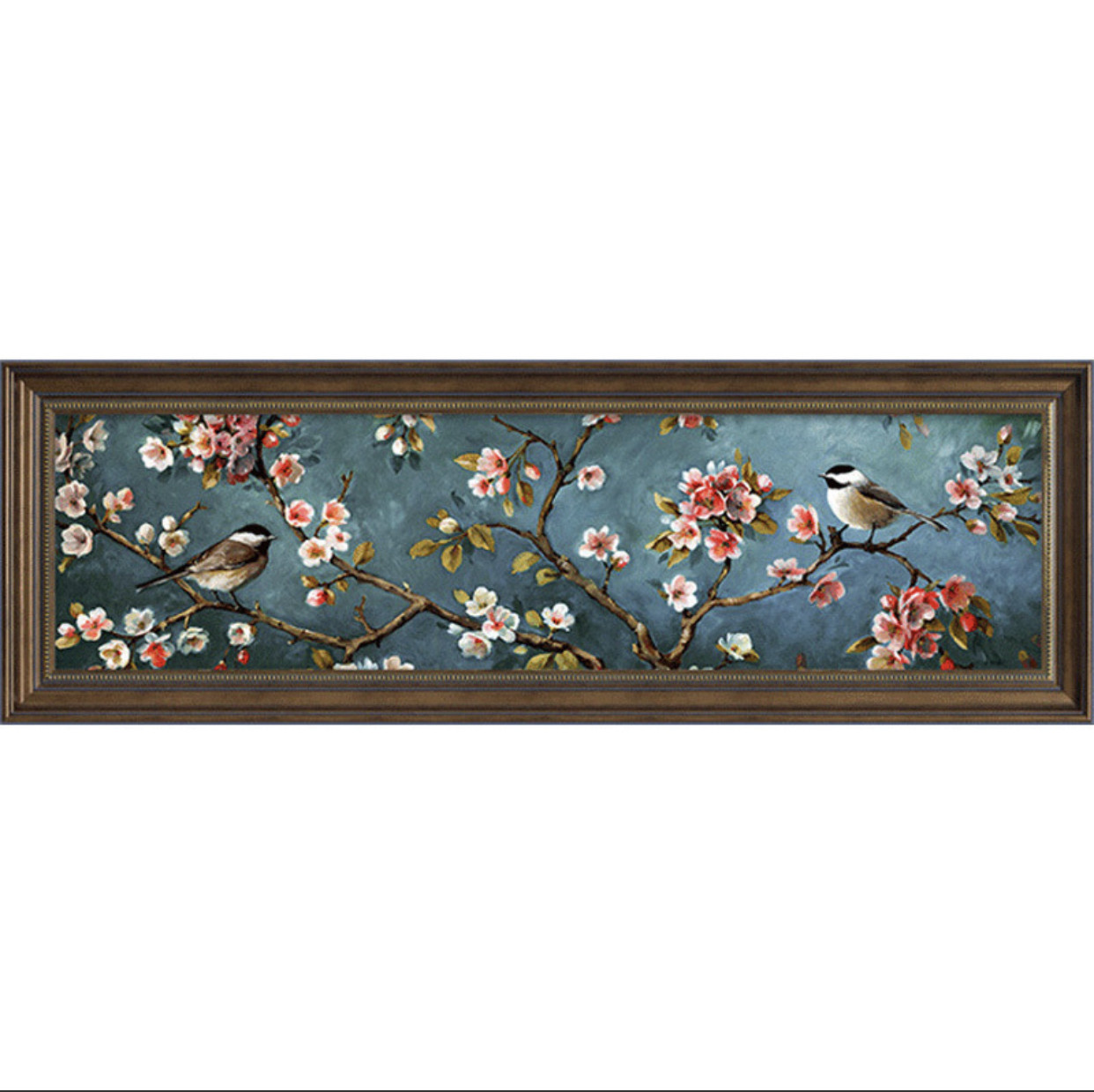 Алмазная мозаика круглые стразы 5D "ПТИЦЫ В САДУ" 160*50CM