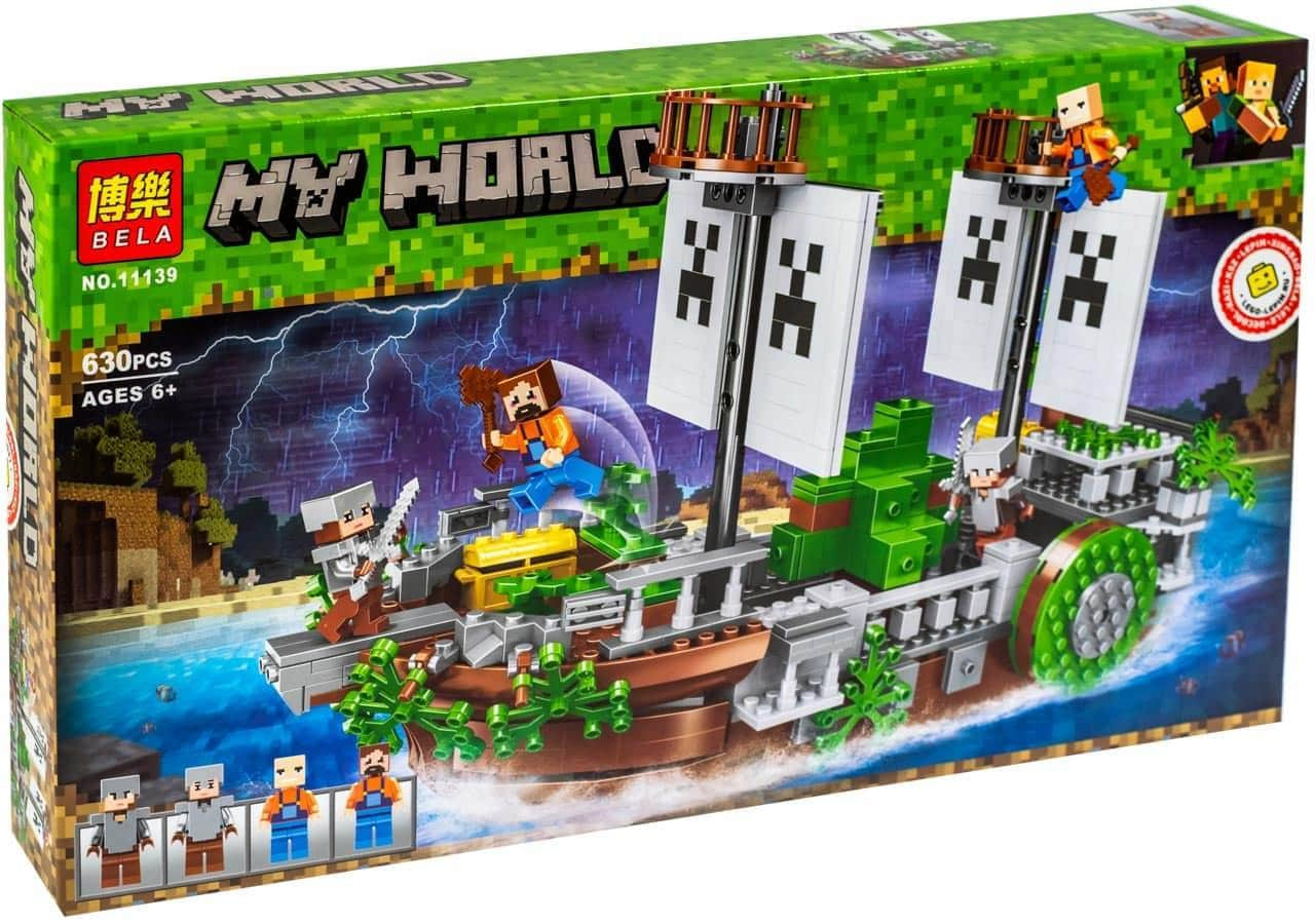 Bela My World 11139 Конструктор Корабль Майнкрафт (Аналог LEGO)