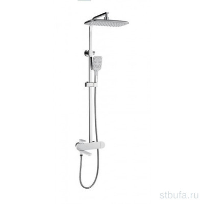 Душевая стойка со смесителем Gappo 2483-8. Белый