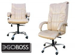 Офисное массажное кресло EGO BOSS EG1001 в комплектации ELITE (натуральная кожа)