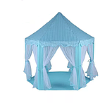 Детская игровая палатка шатер 555 голубой, фото 3