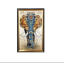 Алмазная мозаика круглые стразы 5D "СЛОН" 60*110CM