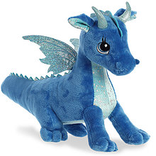 Мягкая игрушка Aurora 170619A Дракон синий, 30 см