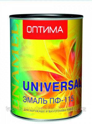 Эмаль ПФ-115 зеленая 0,9 Оптима