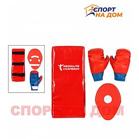 Детский игровой набор «Чемпион» перчатки+лапа+макивара