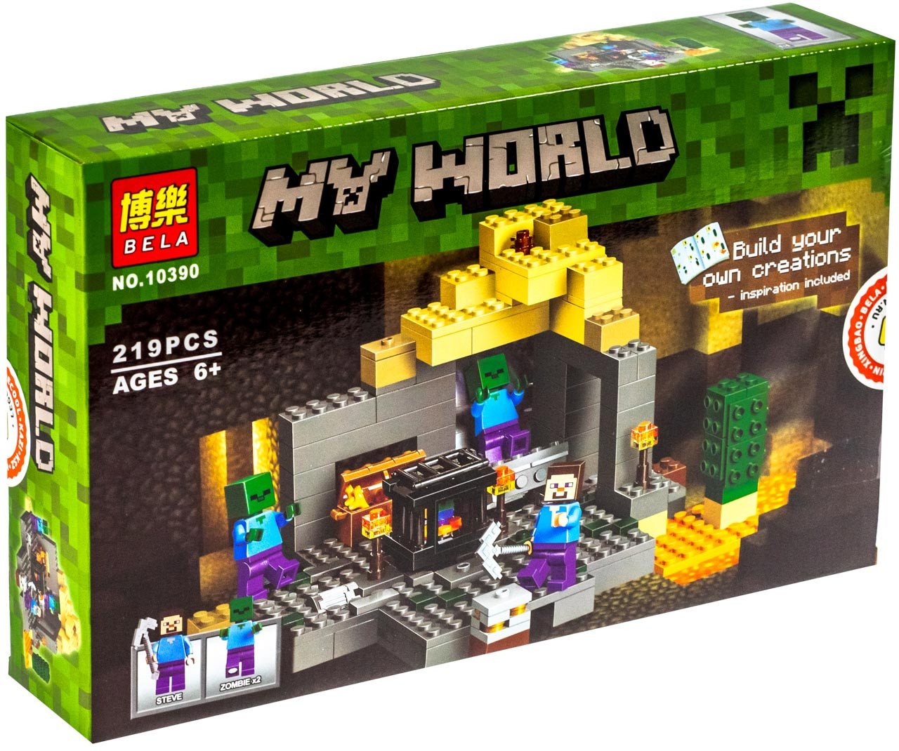 Bela My World 10390 Конструктор Подземелье Майнкрафт (Аналог LEGO 21119)