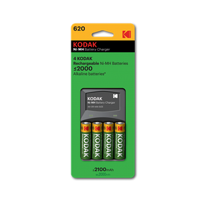 Комплект Зарядное устройство c аккумуляторами 4 x AA (2100 mah) kodak k620, фото 2