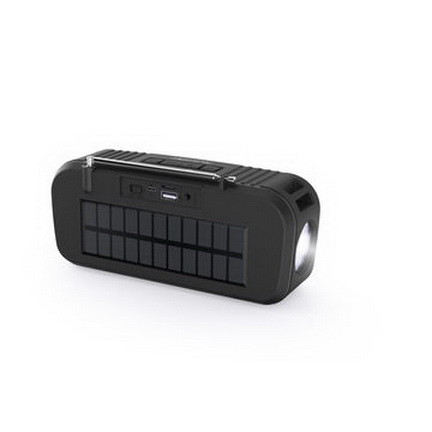Беспроводная портативная Bluetooth колонка с мощным фонариком на солнечной батарее, New Rixing NR-2013FMT - фото 4 - id-p84553181