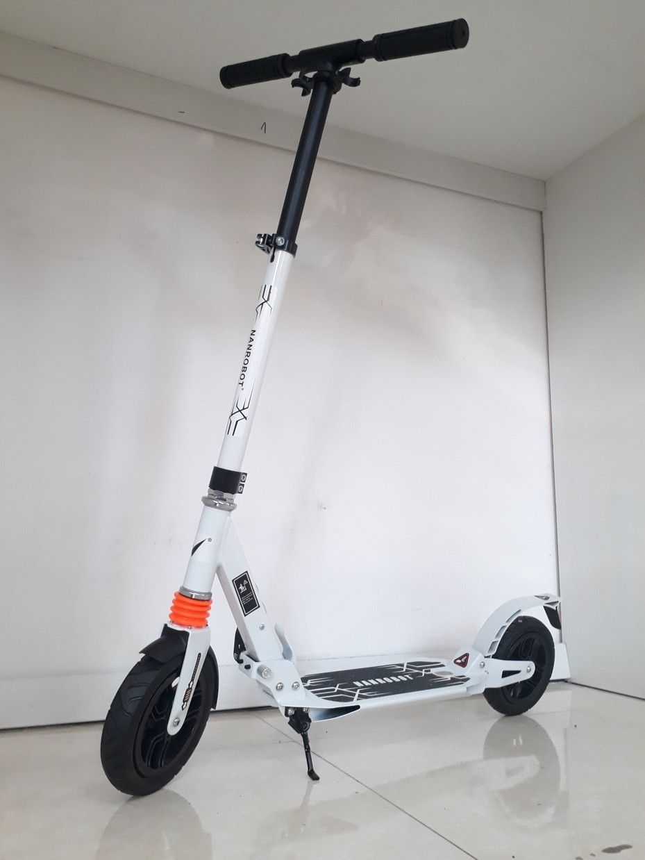 Оригинальный самокат для подростков и взрослых Nanrobot. Надувные колеса. До 100 кг. 145-195 см.
