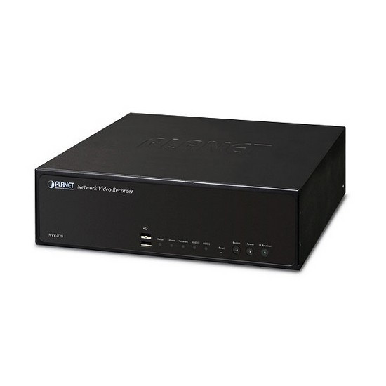 Сетевой видеорегистратор, Planet, NVR-820, 1 порт 10/100/1000 Мбит/с RJ-45 + 2 порта USB 2.0 - фото 1 - id-p67474893