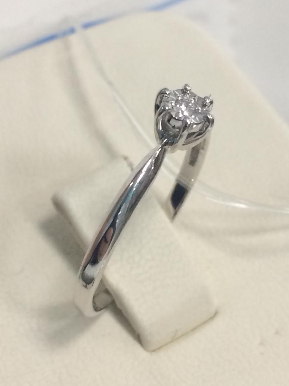Кольцо с бриллиантом / 17 размер ( Шоурум ) - фото 2 - id-p94449371