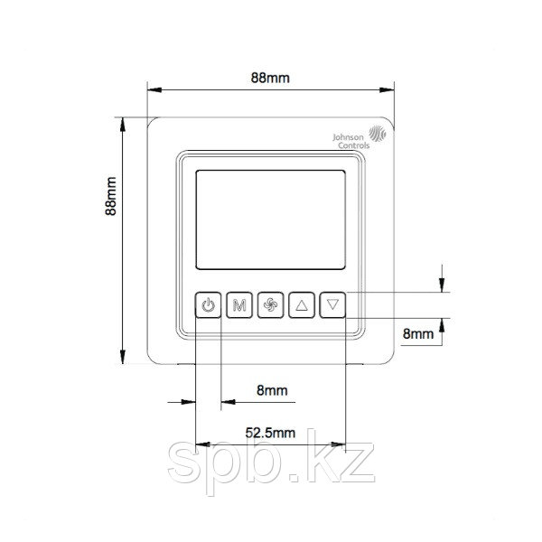 Пульт для фанкойла Johnson Controls T5200-TF-9JS0 - фото 2 - id-p84556277