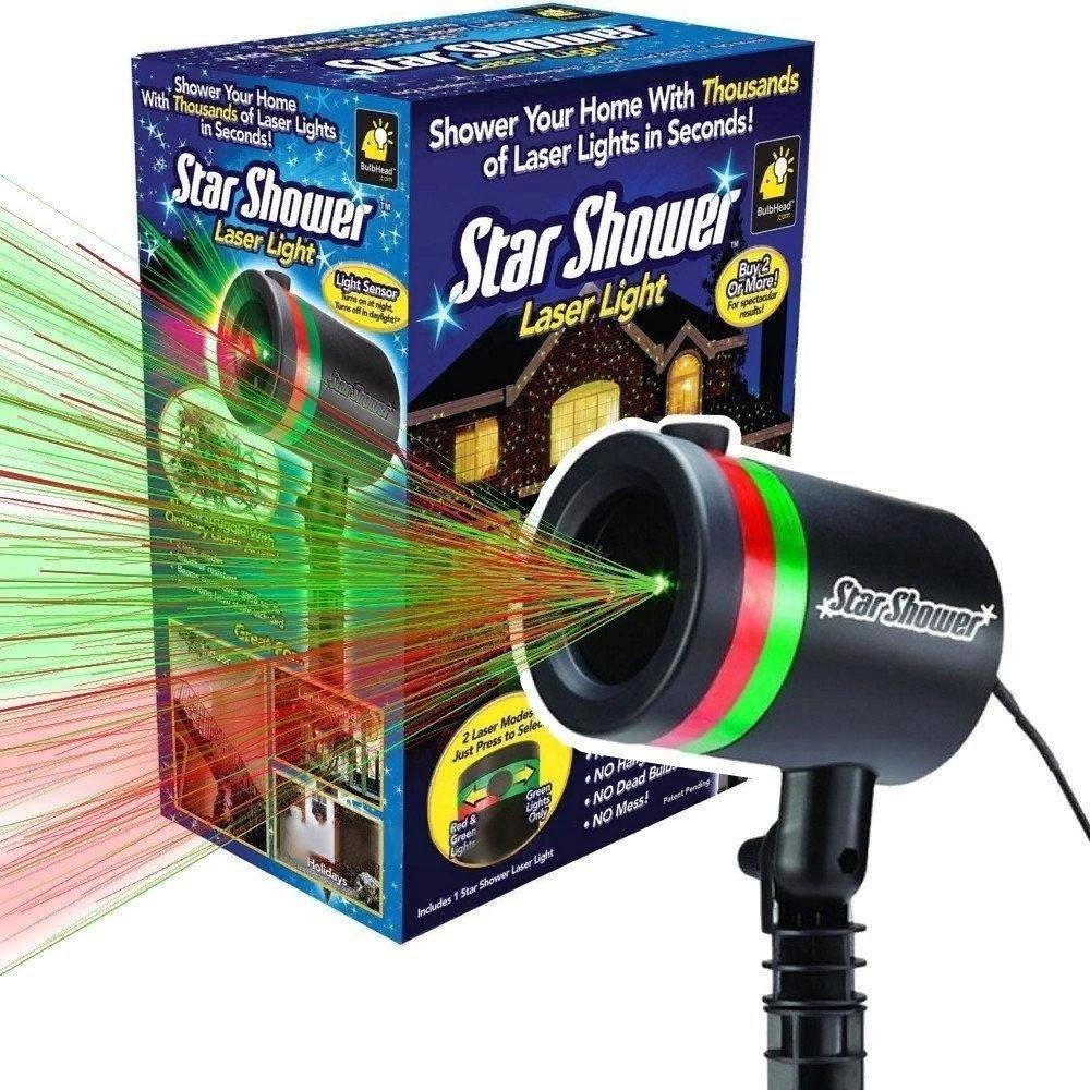 Лазерный новогодний звездный проектор Star Shower