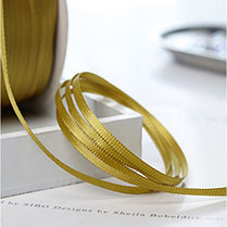 Лента декоративная золотистая, шириной 3 мм, фото 2