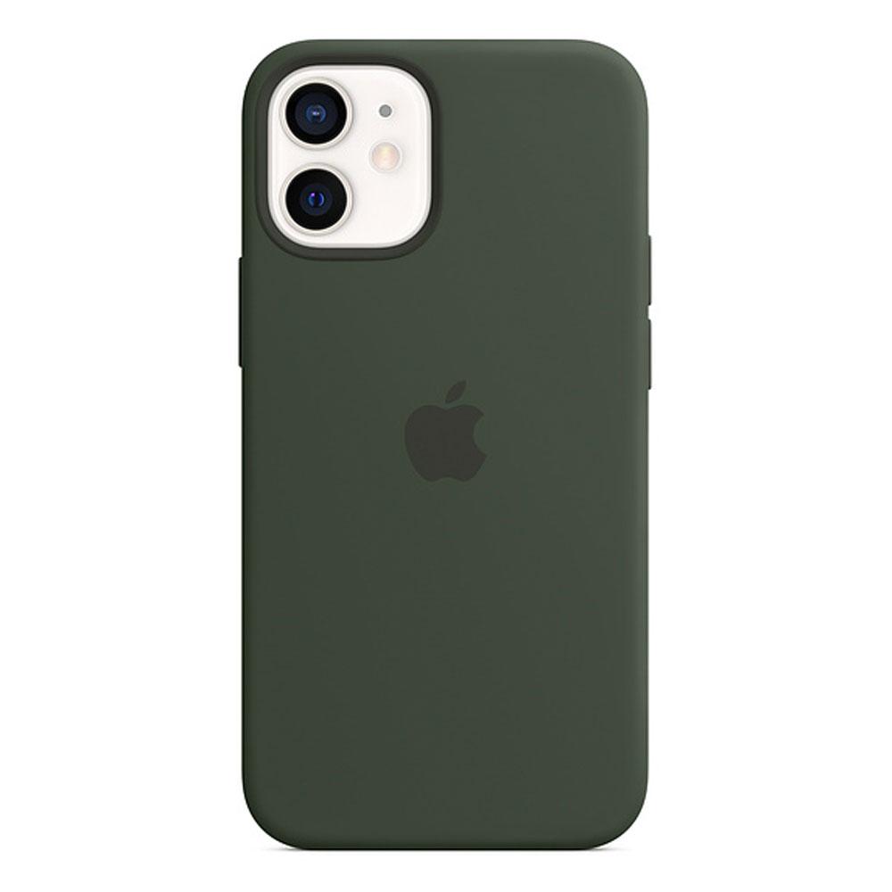 Оригинальный силиконовый чехол для Apple IPhone 12 mini с MagSafe - Cypress Green