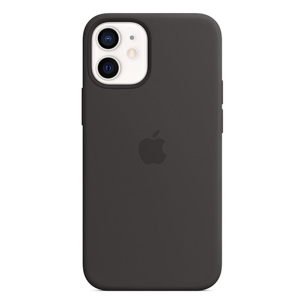 Оригинальный силиконовый чехол для Apple IPhone 12 mini с MagSafe - Black, фото 1
