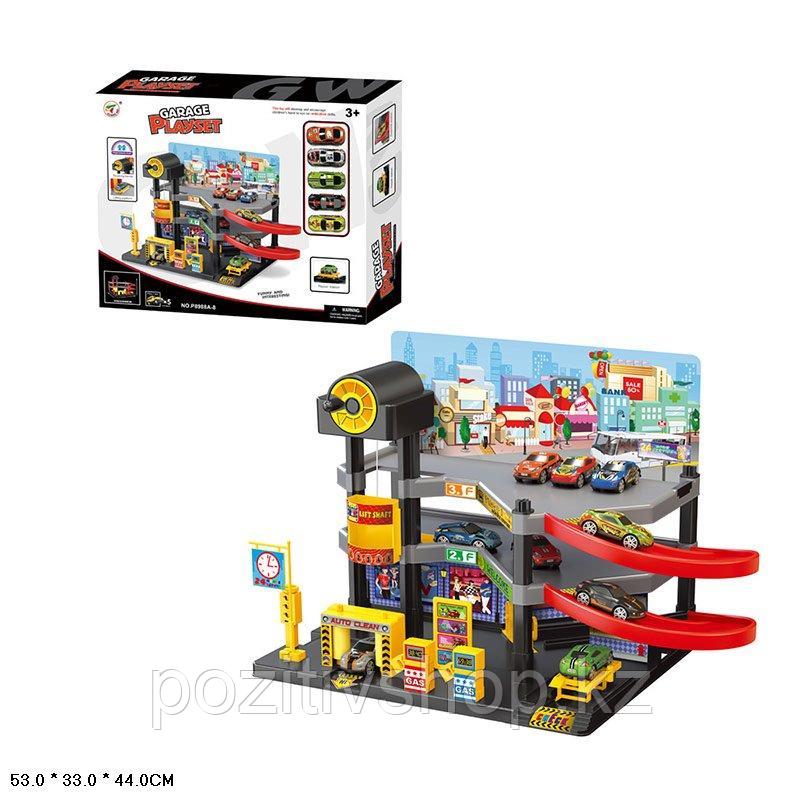 Гараж playset с электро лифтом 8988