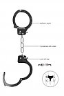 Металлические наручники Pleasure Handcuffs, фото 3
