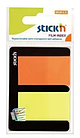 Закладки клейкие STICK`N 25х45 мм, пластиковые, 2 цвета х 25 закладок