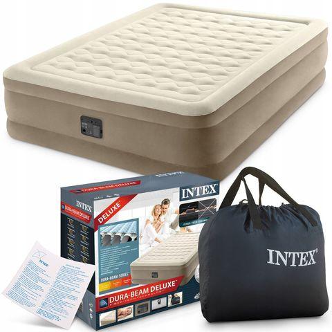 Кровать двуспальная ортопедическая INTEX Comfort-Plush DELUXE 64428 надувная с электронасосом - фото 5 - id-p84557869