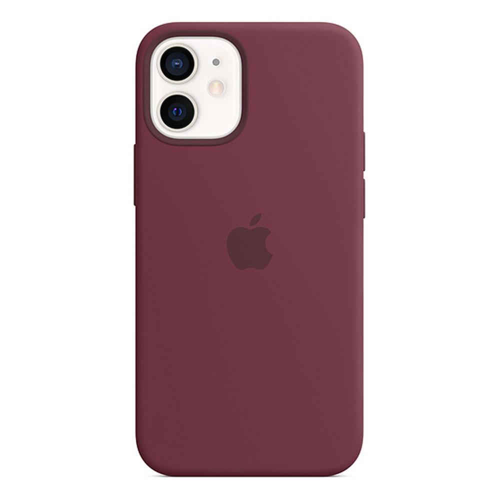 Оригинальный силиконовый чехол для Apple IPhone 12 mini с MagSafe - Plum