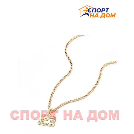 Цепочка с кулоном "23" (цвет - золото с камнями), фото 2