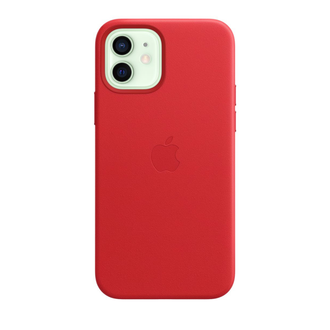 Оригинальный кожаный чехол для Apple IPhone 12/12 Pro с MagSafe - (PRODUCT)RED