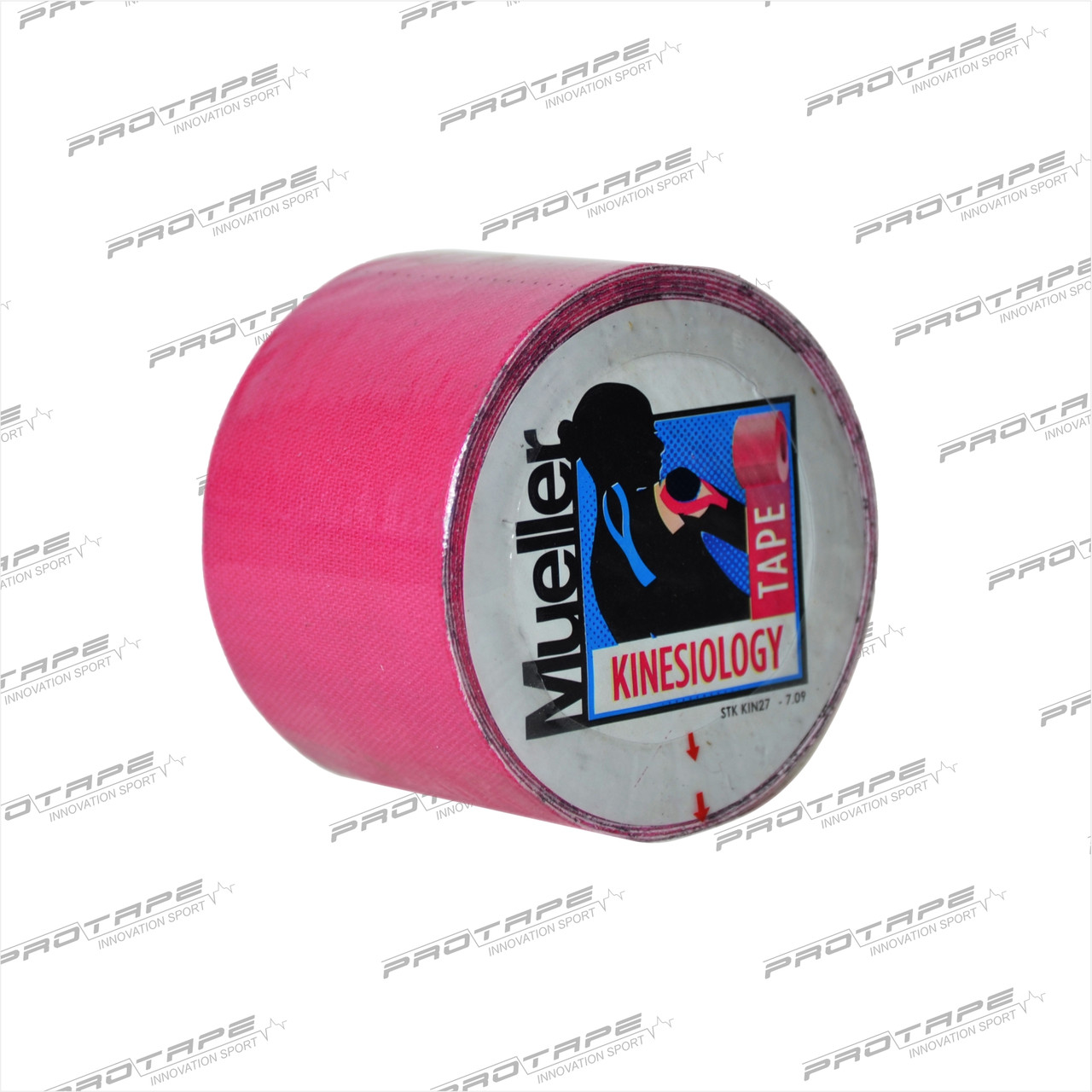 Кинезио тейп Mueller Kinesiology Tape Pink 5 х 5 (6 шт.), 28277K, розовый цвет, 5.0см размер - фото 1 - id-p84577067